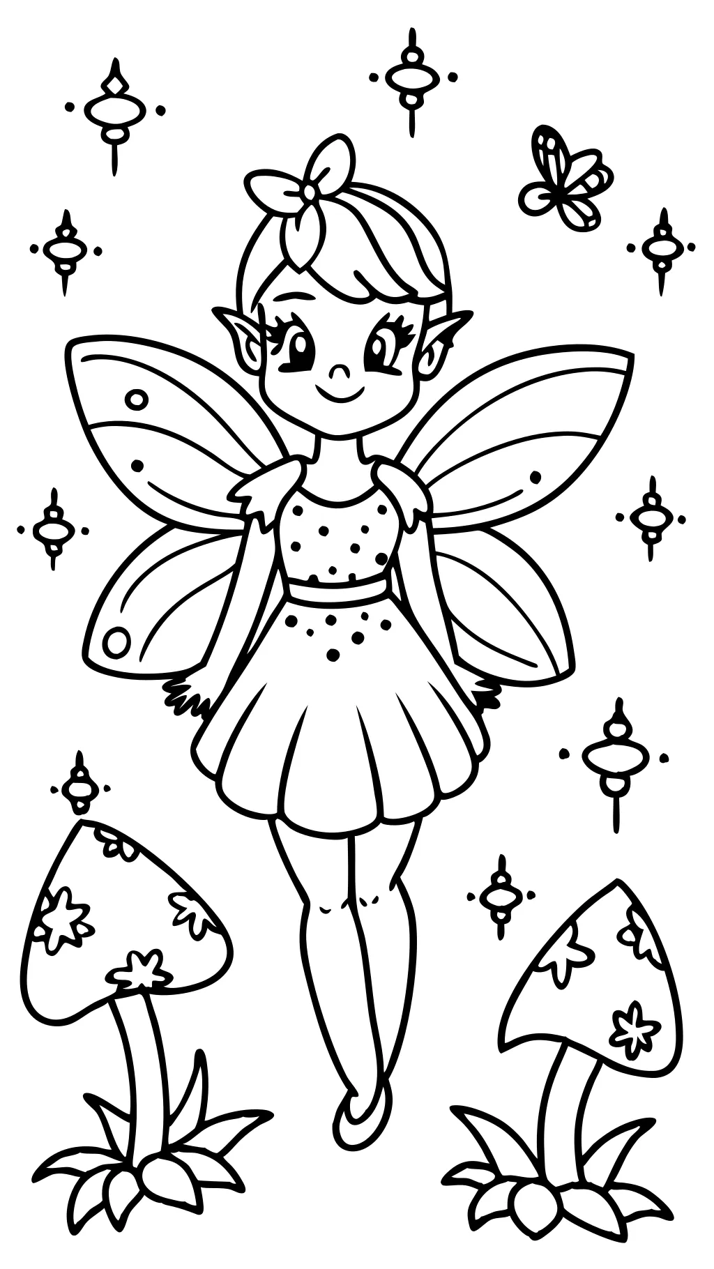 fairy coloring pages free printable